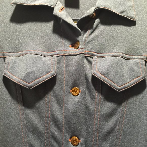 Vintage 70's Joy Stevens Full Button Maxi dress *Daisy Jones Costume* - Picture 15 of 16